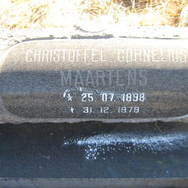 MAARTENS Christoffel Cornelius 1898-1979 &amp; Cornelia Johanna 1903-1993