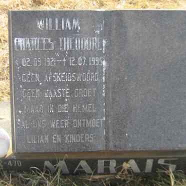 MARAIS William Charles Theodore 1921-1995