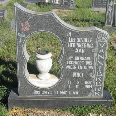 NIEKERK Mike, van 1930-1994