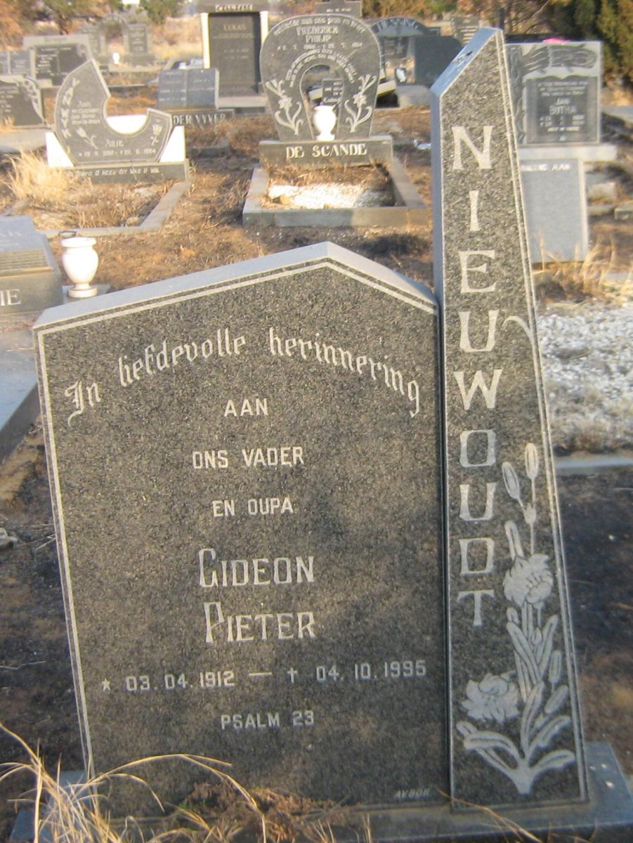 NIEUWOUDT Gideon Pieter 1912-1995