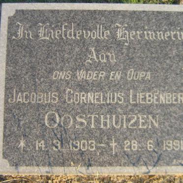 OOSTHUIZEN Jacobus Cornelius Liebenberg 1903-1991