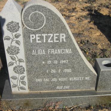 PETZER Alida Francina 1947-1980
