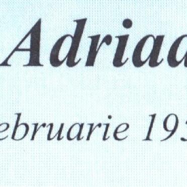 ROUX Louis Adriaan Daniel 1953-2019