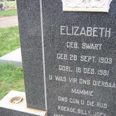 ROUX Elizabeth, le nee SWART 1903-1961