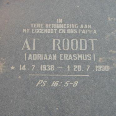 ROODT Adriaan Erasmus 1938-1990