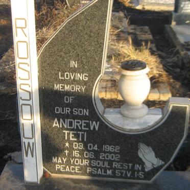 ROSSOUW Andrew Teti 1962-2002