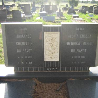 RANDT Johannes Cornelius, du 1888-1978 &amp; Aletta Engela Frederika MAREE 1895-1977