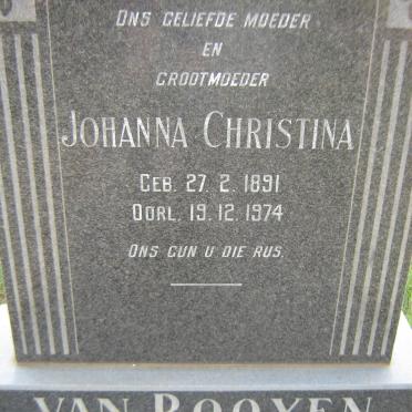 ROOYEN Johanna Christina, van 1891-1974