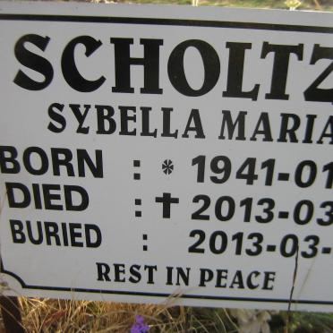 SCHOLTZ Sybella Maria 1941-2013