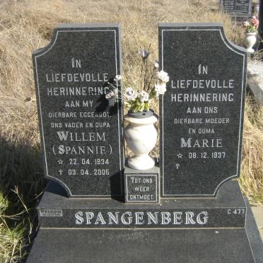 SPANGENBERG Willem 1934-2005 &amp; Marie 1937-