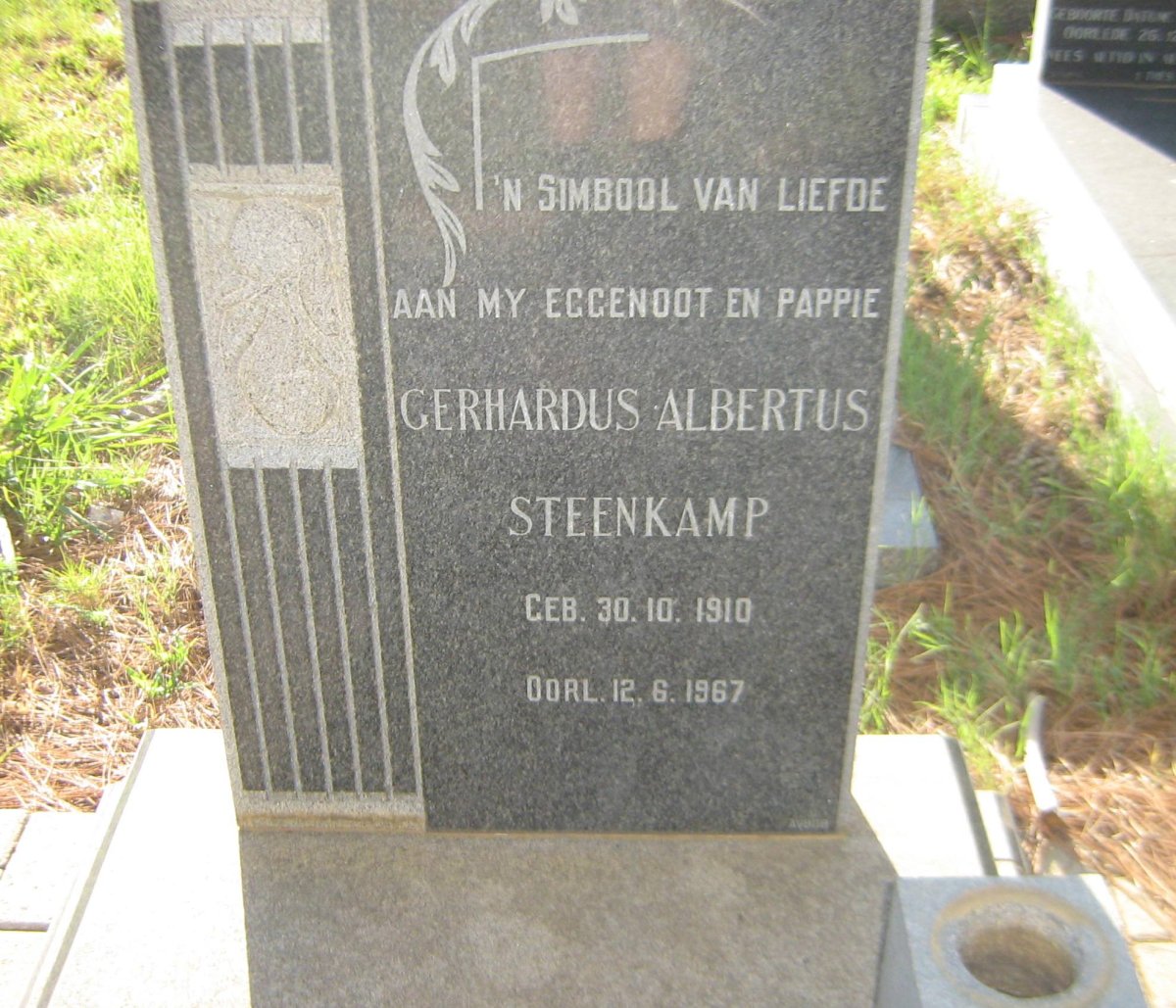 STEENKAMP Gerhardus Albertus 1910-1967