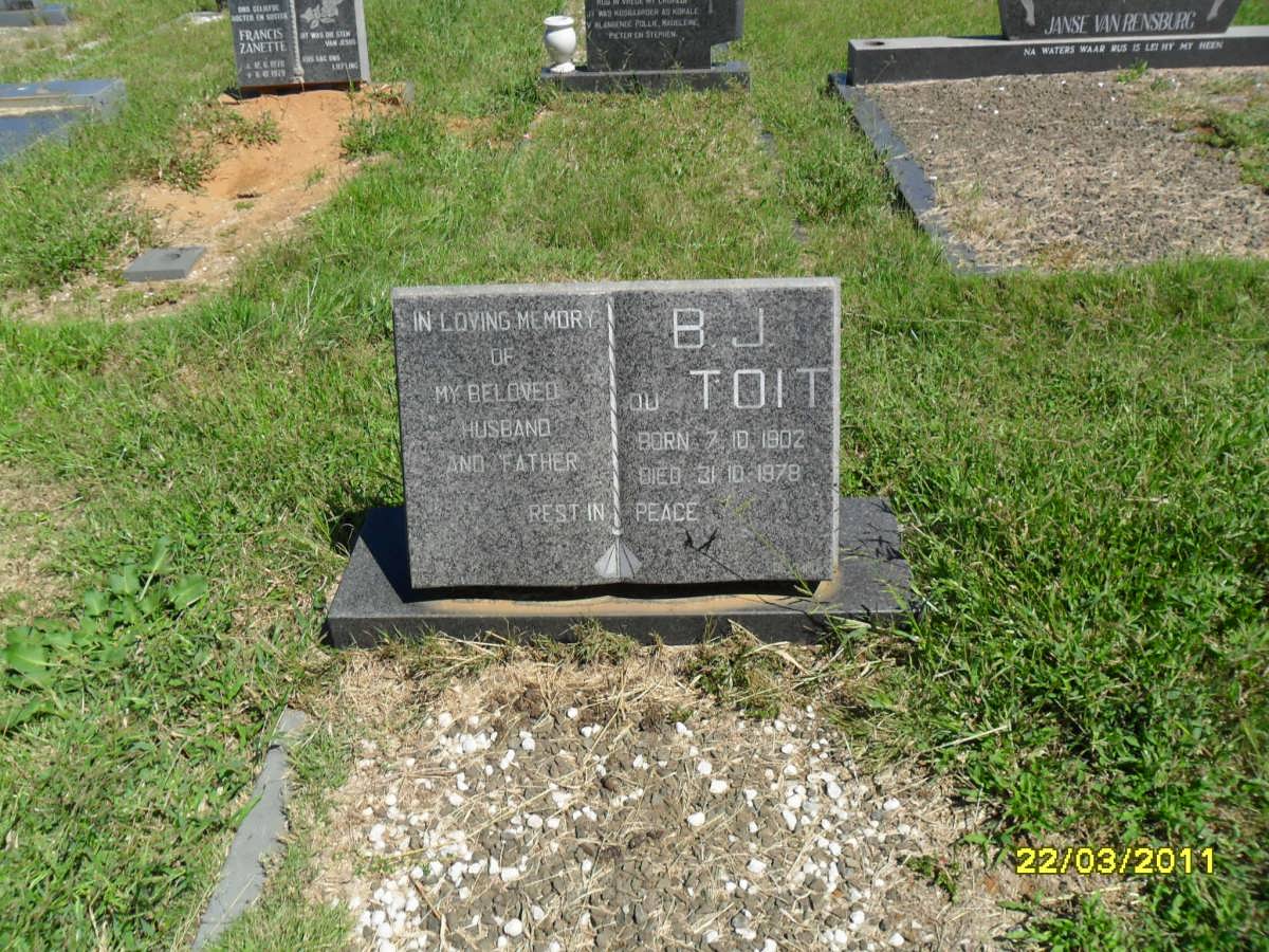 TOIT B.J., du 1902-1978