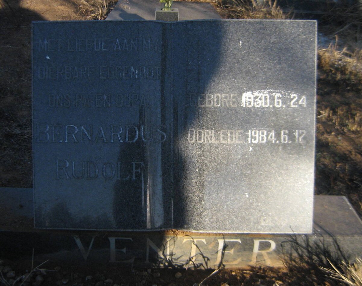 VENTER Bernardus Rudolf 1930-1984