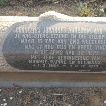 WYK Cornelius Johannes Abraham, van 1954-1973