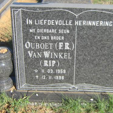 WINKEL F.R., van 1959-1996