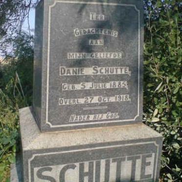 SCHUTTE Danie 1885-1918