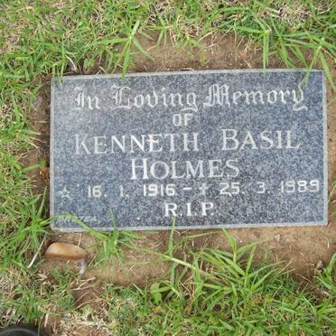 HOLMES Kenneth Basil 1916-1989