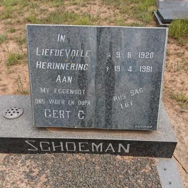 SCHOEMAN Gert C. 1920-1981