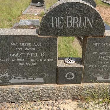 BRUIN Christoffel C., de 1882-1972 &amp; Albertha M.P. VAN SCHALKWYK 1888-1962
