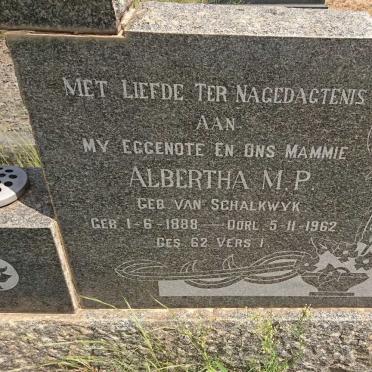 BRUIN Christoffel C., de 1882-1972 &amp; Albertha M.P. VAN SCHALKWYK 1888-1962 