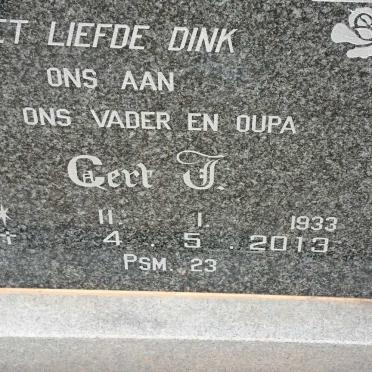 GREYLING Gert F. 1933-2013 &amp; Engela C. RABIE 1929-1997 