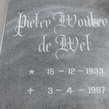 WESSELS Pieter Wouter de Wet 1933-1987 &amp; Margaretha Johanna 1932-