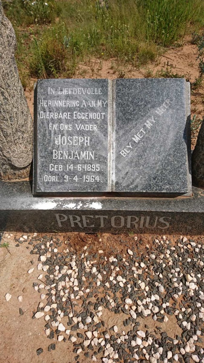 PRETORIUS Joseph Benjamin 1895-1964