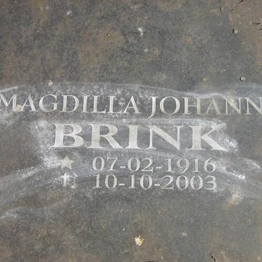 BRINK Magdilla Johanna 1916-2003