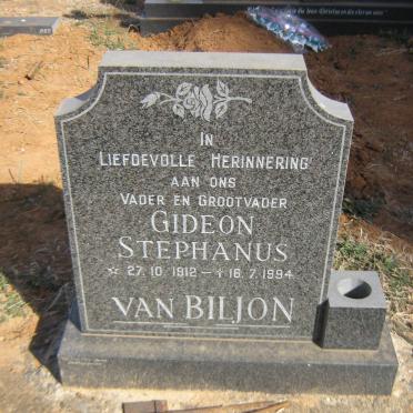 BILJON Gideon Stephanus, van 1912-1994