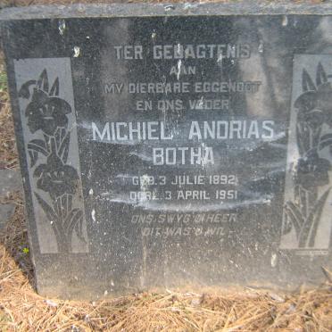 BOTHA Michiel Andrias 1892-1951
