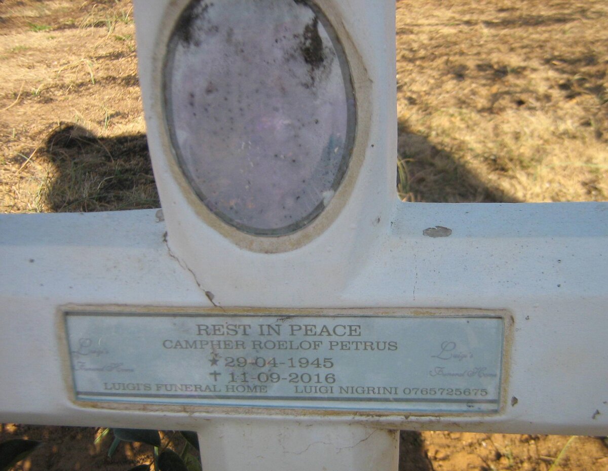 CAMPHER Roelof Petrus 1945-2016