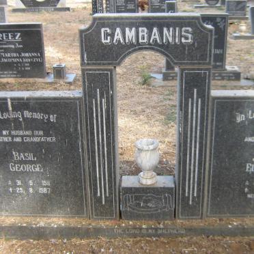 CAMBANIS Basil George 1911-1987 &amp; Jacoba Elizabeth 1914-1995