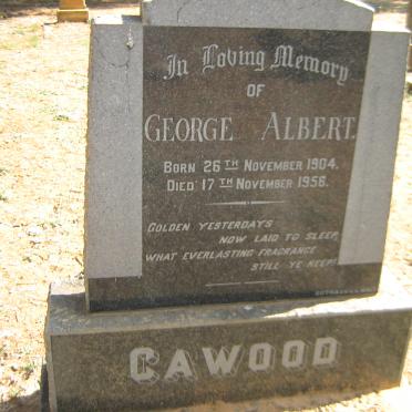 CAWOOD George Albert 1904-1956