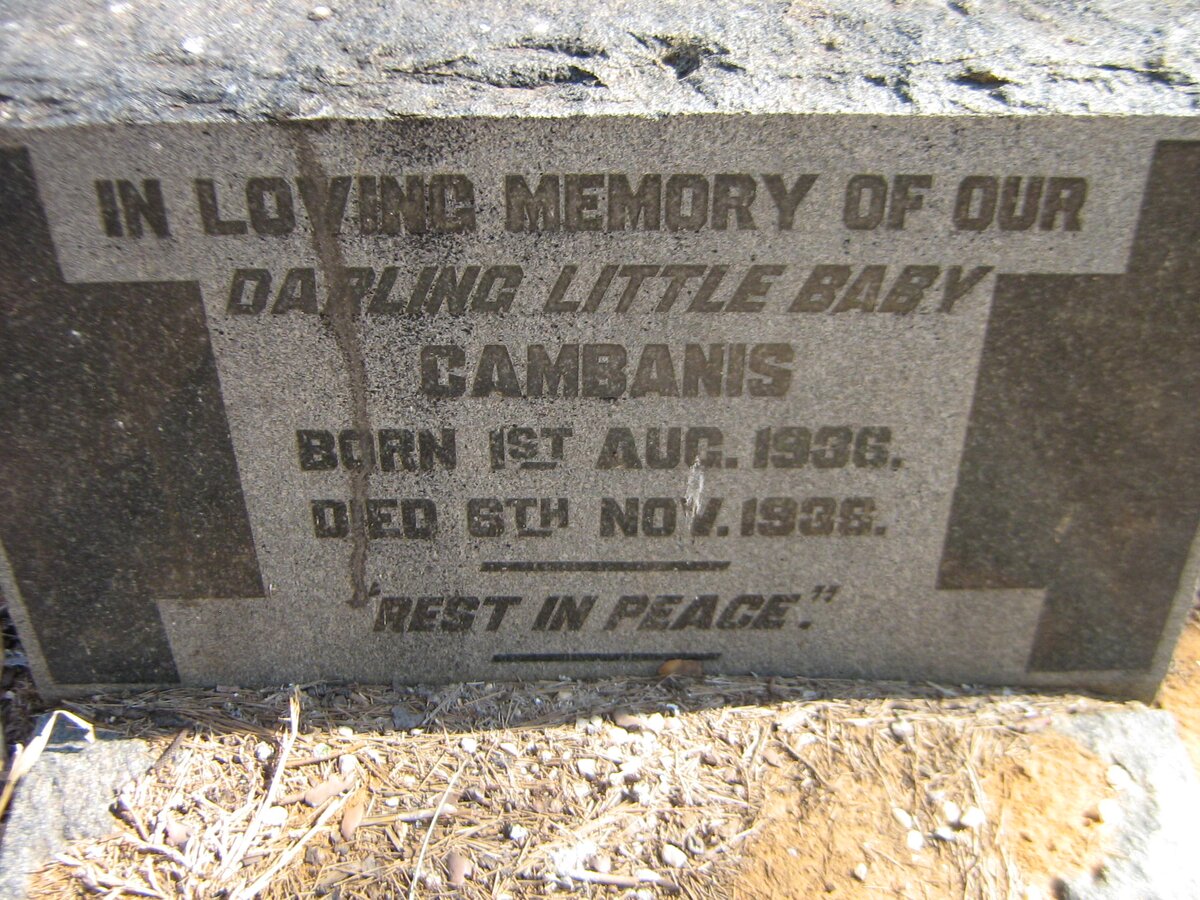 CAMBANIS Baby 1936-1938