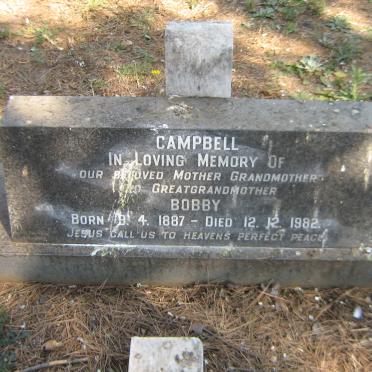 CAMPBELL Bobby 1887-1982
