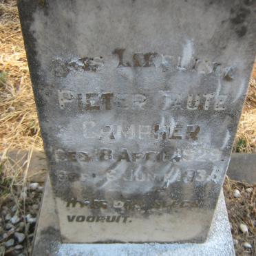 CAMPHER Pieter Taute 1929-193?