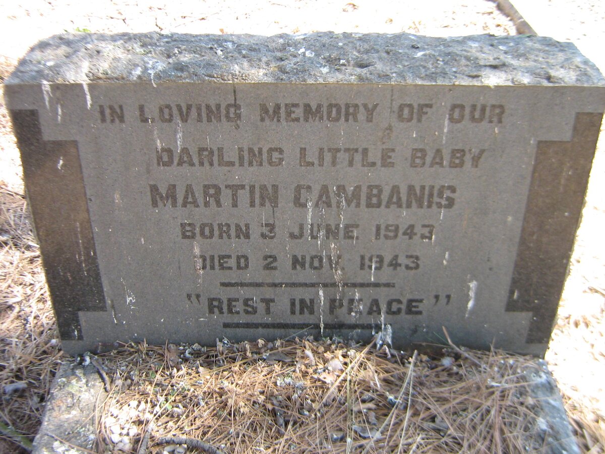 CAMBANIS Martin 1943-1943