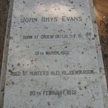 EVANS John Rhys 1909-1972