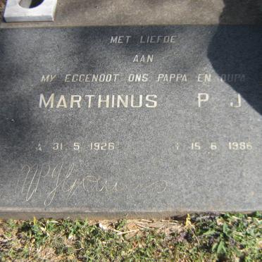 GOUWS Marthinus P.J. 1926-1986 &amp; Catharina J. ROODT 1934-