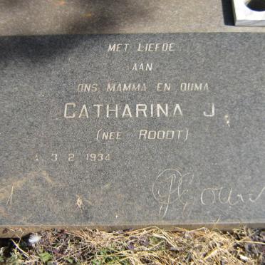 GOUWS Marthinus P.J. 1926-1986 &amp; Catharina J. ROODT 1934-