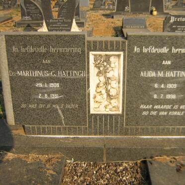 HATTINGH Marthinus C. 1906-1961 &amp; Alida M. 1909-1998