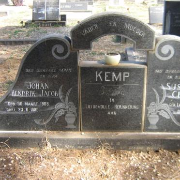 KEMP Johan Hendrik Jacob 1908-1980 &amp; Susanna Cecilia nee LABUSCHAGNE 1910-1969