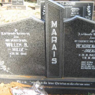 MARAIS Willem H. 1940- &amp; Hendriena J. F.  ROBB 1943-2000