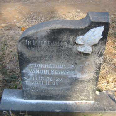 MERWE Gerhardus, van der 1938-2001