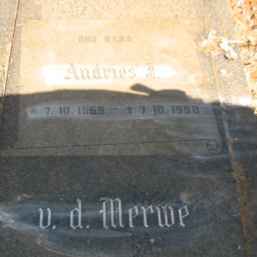 MERWE Andries J., v. d. 1958-1958