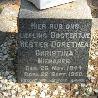 NIENABER Hester Dorethea Christina 1944-1950