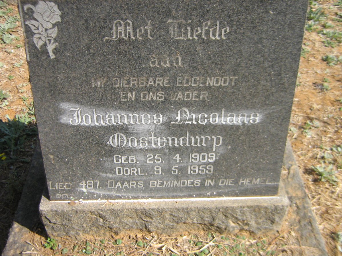 OOSTENDURP Johannes Nicolaas 1909-1959