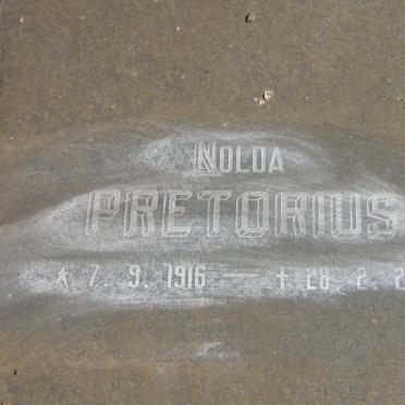 PRETORIUS Nolda 1916-2007