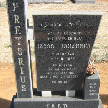 PRETORIUS Jacob Johannes 1926-1979