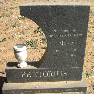 PRETORIUS Maria 1939-1979